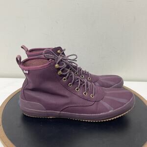 Keds Boots Women Size‎ 10 Dream Lil Duck Purple Lace Up Water Resistant